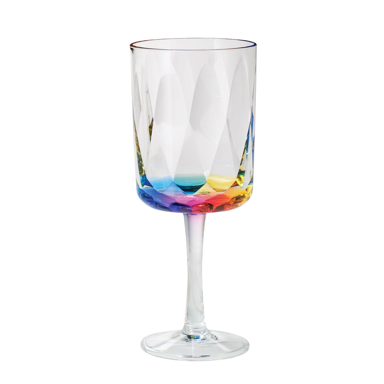 Prism 16oz Rainbow Acrylic Wine Glass by Merritt Designs