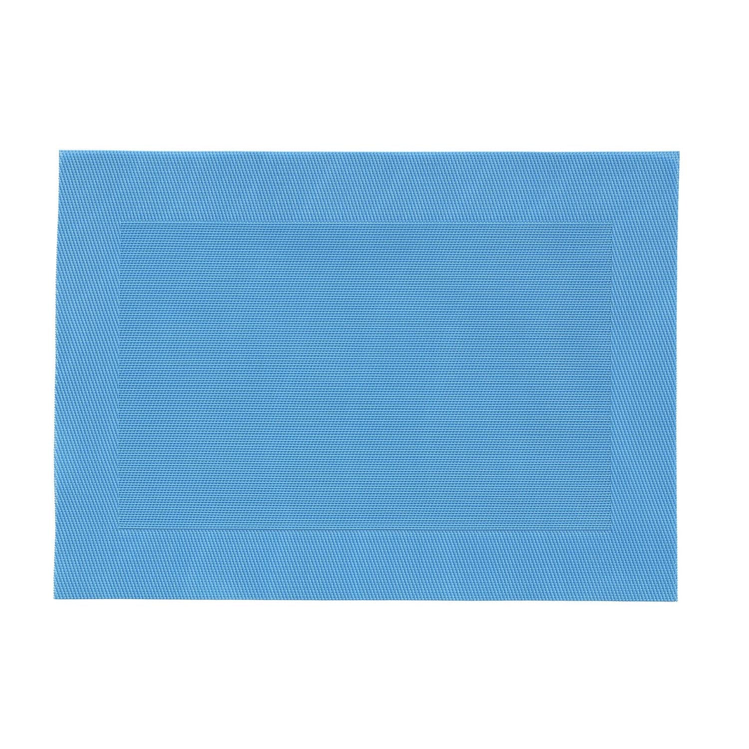woven pvc 13 inch x 19 inch turquoise placemat by Merritt Designs