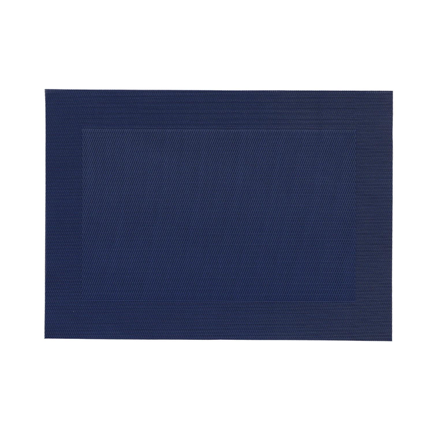 woven pvc 13 inch x 19 inch navy blue placemat by Merritt Designs