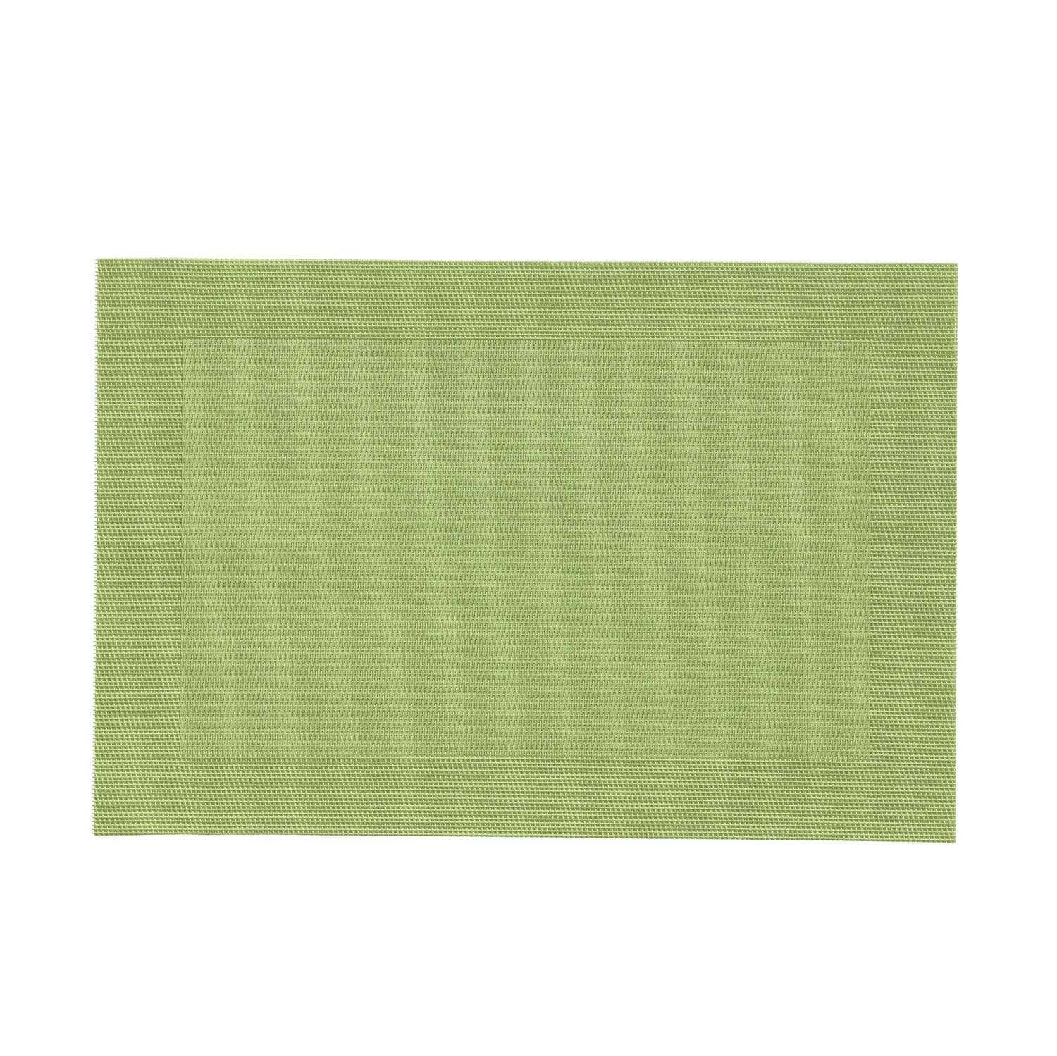 woven pvc 13 inch x 19 inch lime green placemat by Merritt Designs