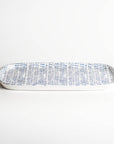 Merritt Designs Tribal Blue 14.5 inch Melamine Appetizer Tray