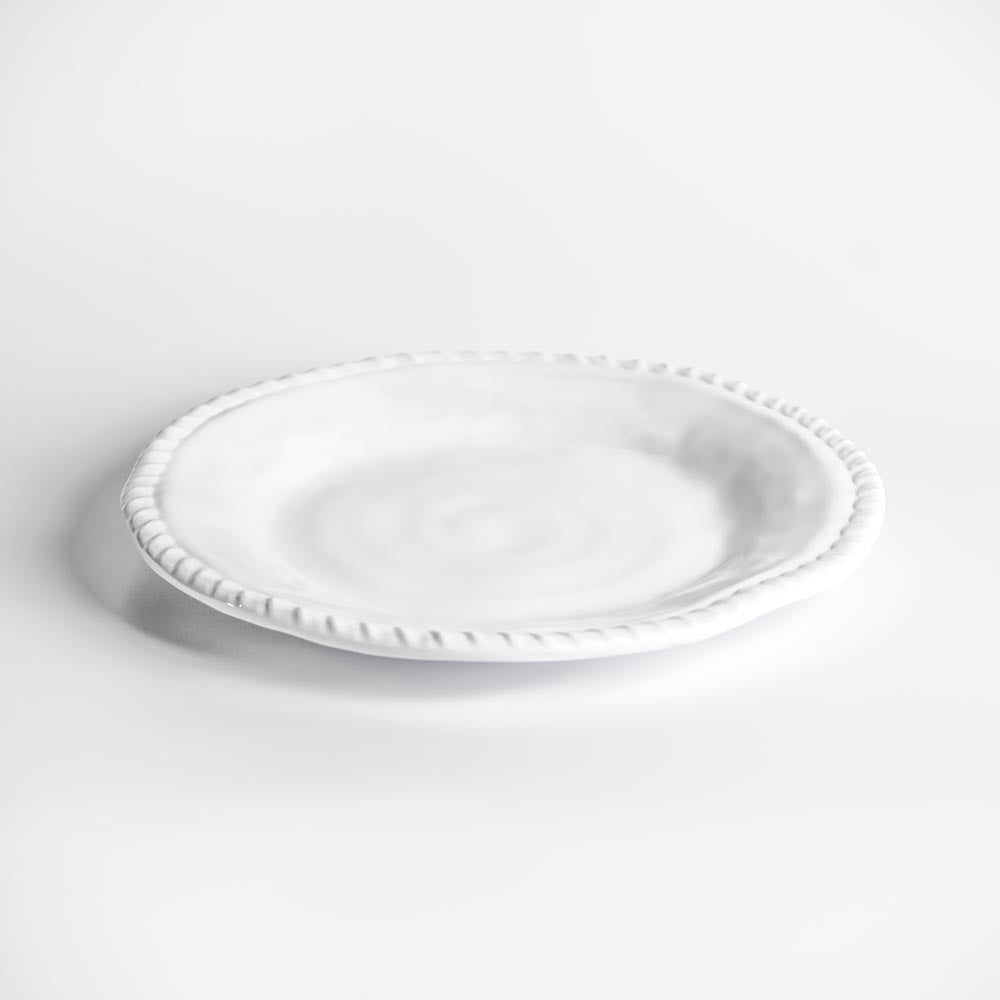 Merritt Designs White Rope 8 inch Melamine Salad Plate