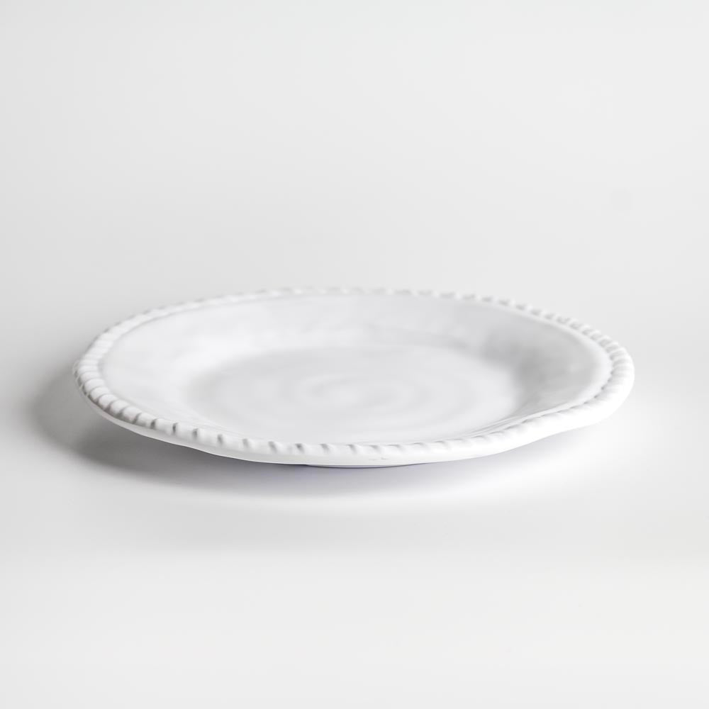 Merritt Designs White Rope 8 inch Melamine Salad Plate