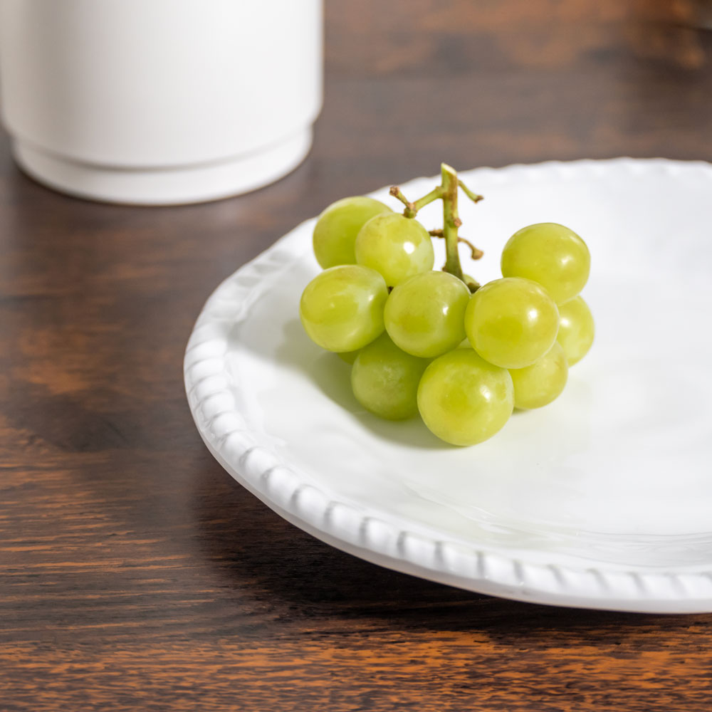 Merritt Designs White Rope 8 inch Melamine Salad Plate