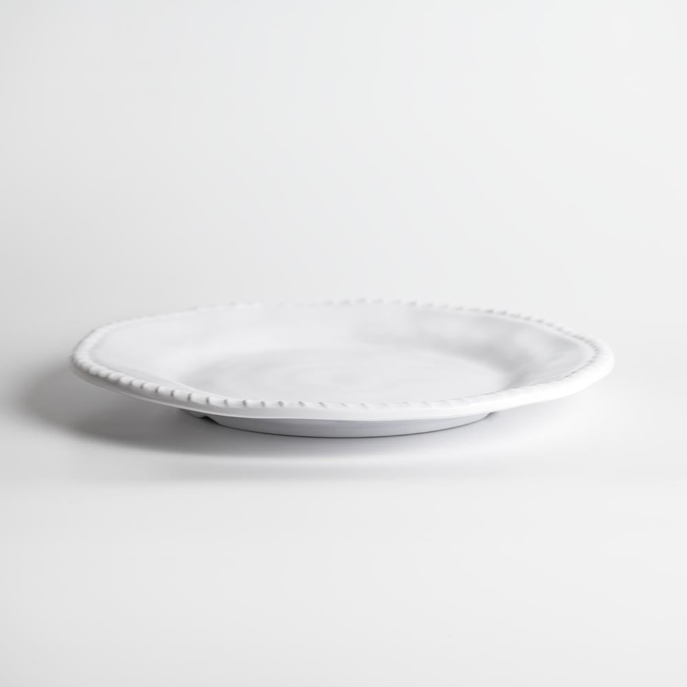 Merritt Designs White Rope 11 inch Melamine Dinner Plate