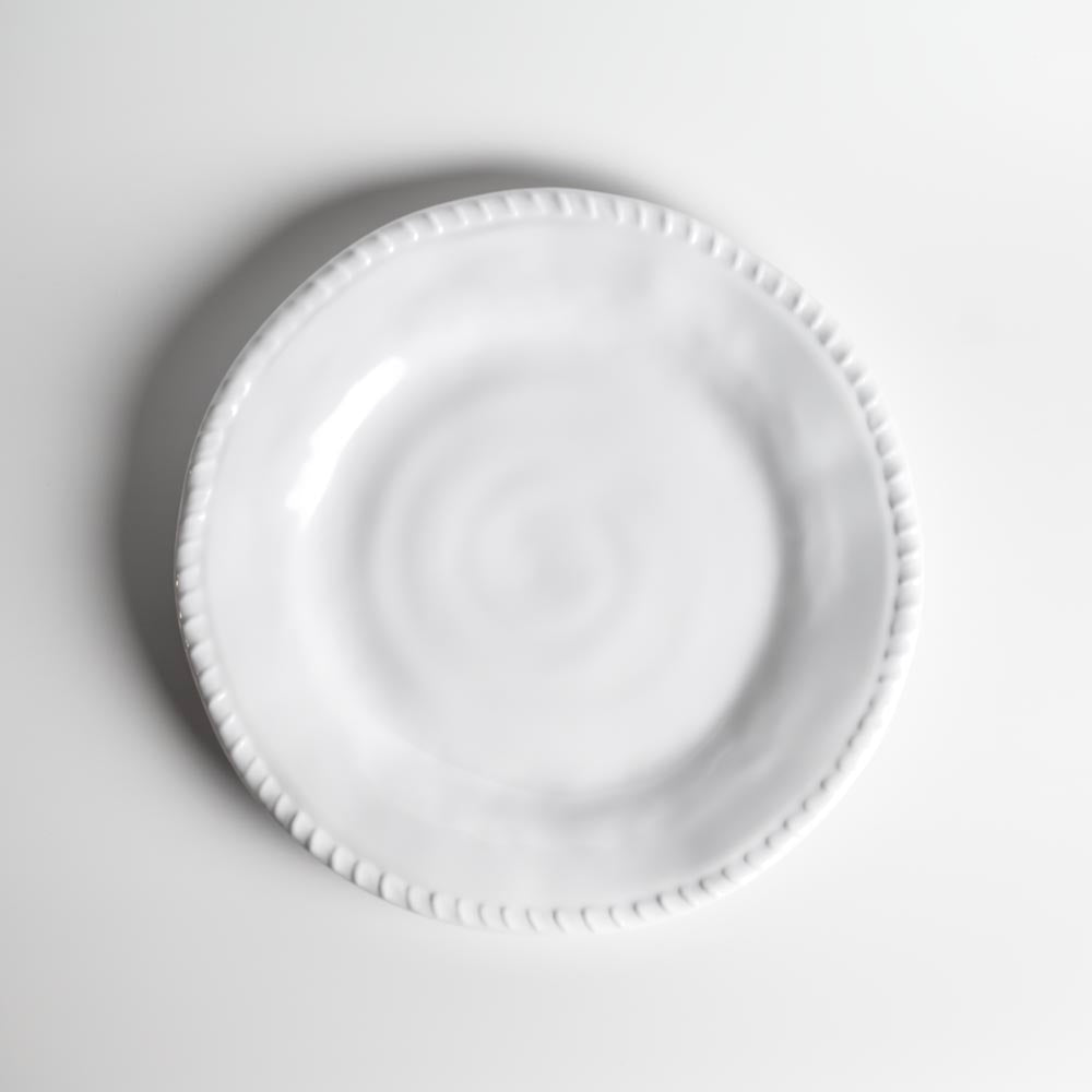 Merritt Designs White Rope 11 inch Melamine Dinner Plate