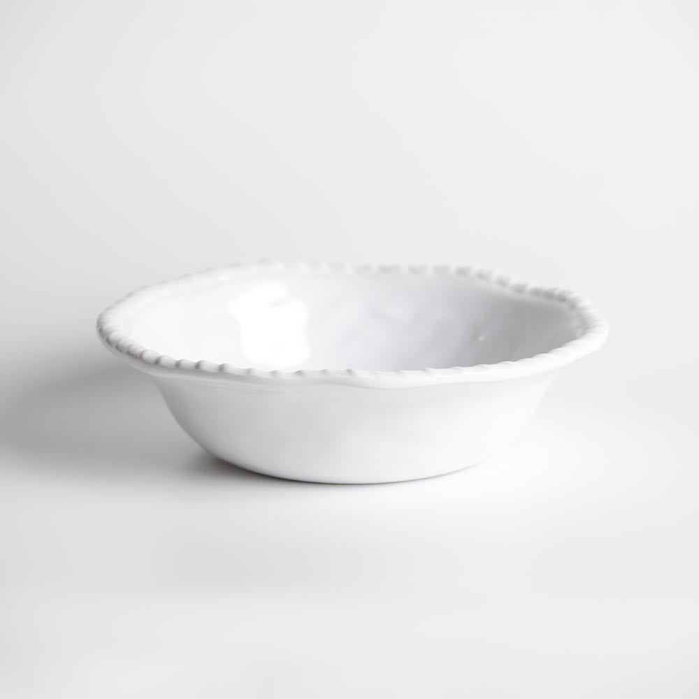 Merritt Designs White Rope 8 inch Melamine Salad Bowl