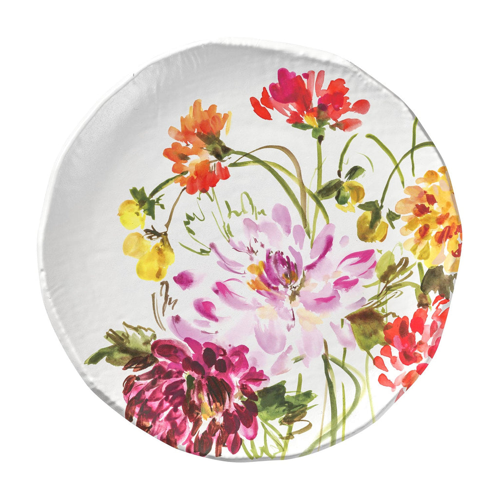 Garden Brights 10.75 inch White Melamine Dinner Plate | Set of 6 ...