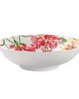 White, 12 inch melamine serving bowl, Garden Brights Collection by Kelly Ventura