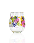 Lolita Wildflower 15oz Acrylic Stemless Wine Glass by Merritt Designs