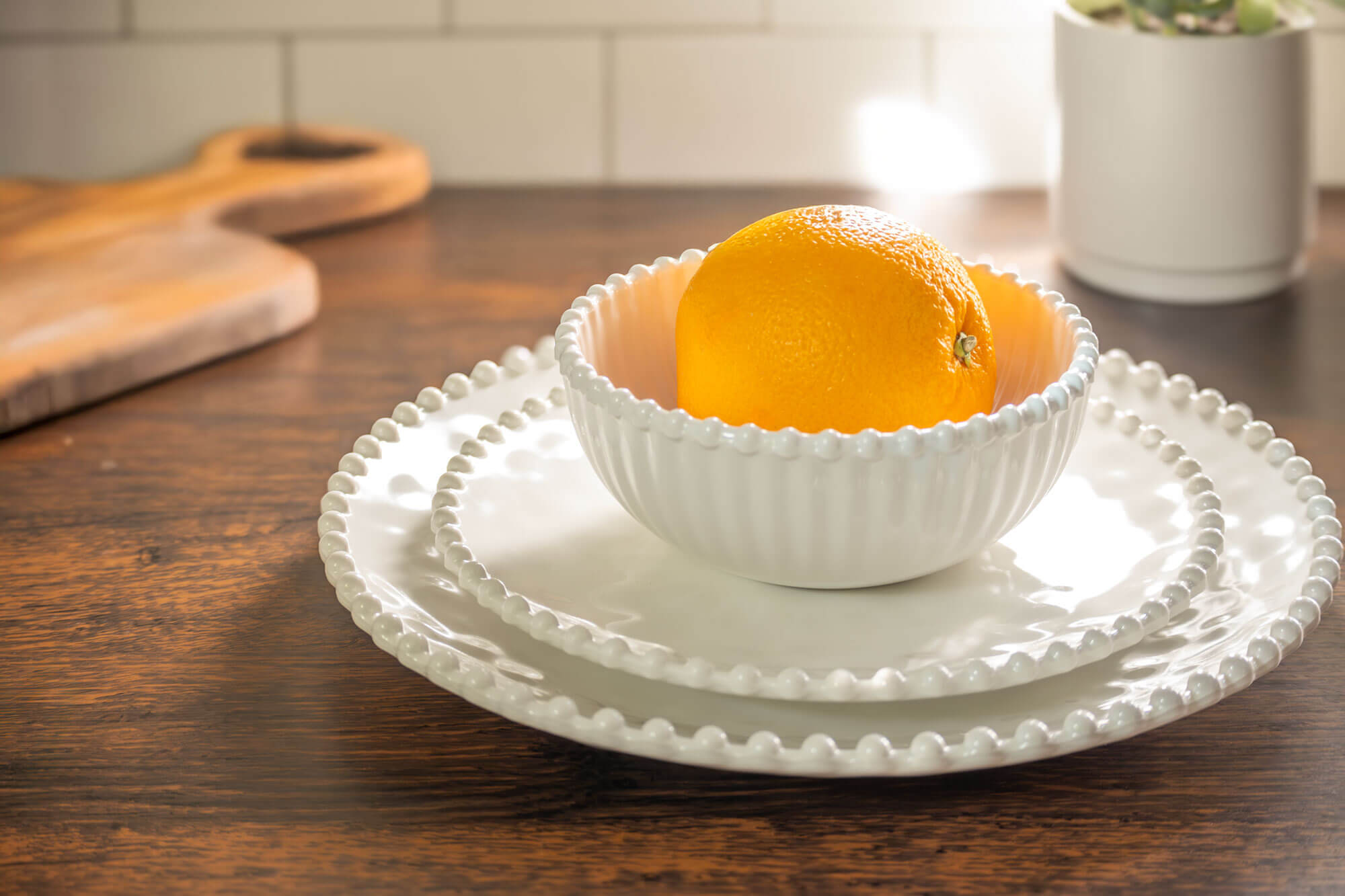 Merritt Designs Beaded Pearl Melamine Collection