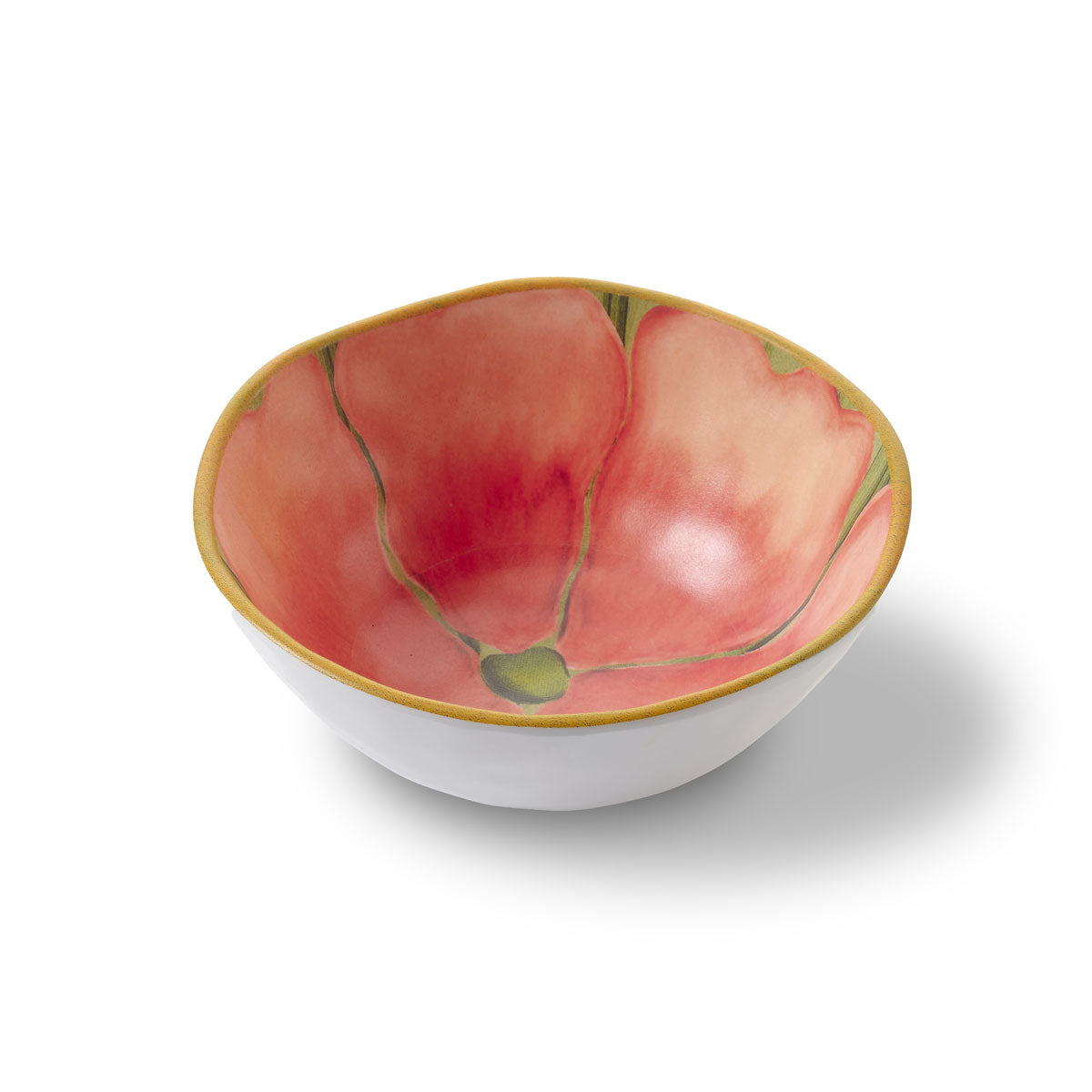 Merritt Designs Botanic Garden 5.5 inch Pink Melamine Dipping Bowl 
