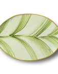 Merritt Designs Botanic Garden Lily Pad 16 inch x 12 inch Oval Melamine Serving Tray