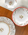 Mistletoe Christmas Holiday Melamine Dinnerware Collection by Merritt Designs