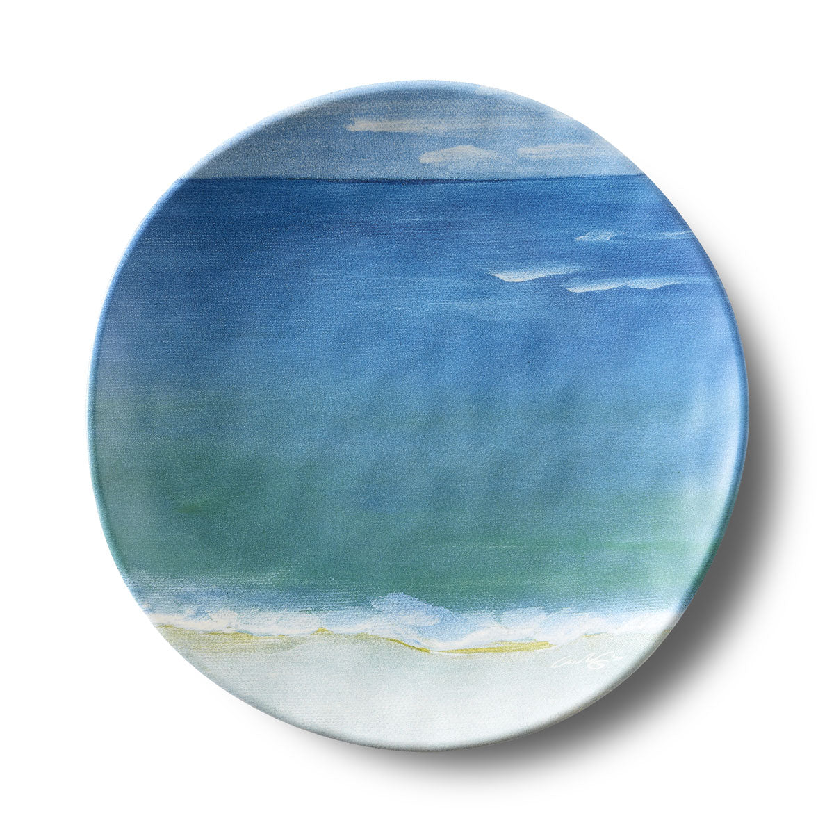 Merritt Designs Shoreline 8.5 inch Beach Melamine Salad Plate