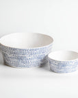Merritt Designs Tribal Blue Melamine Bowls