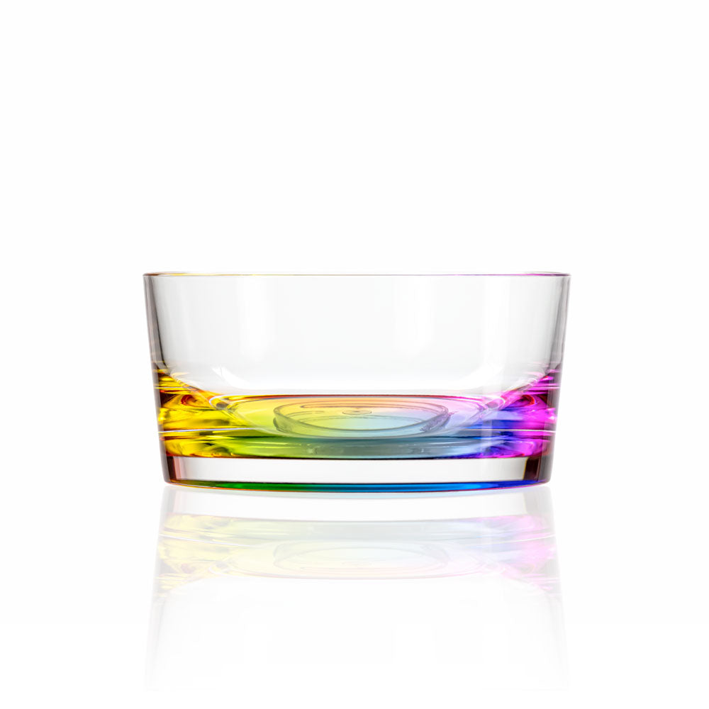 Merritt Designs Teardrop Rainbow 6&quot; Acrylic Salad Bowl