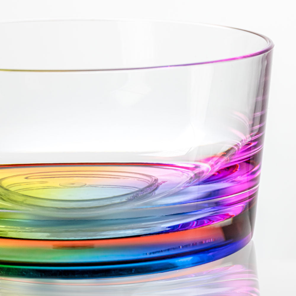 Merritt Designs Teardrop Rainbow 6&quot; Acrylic Salad Bowl