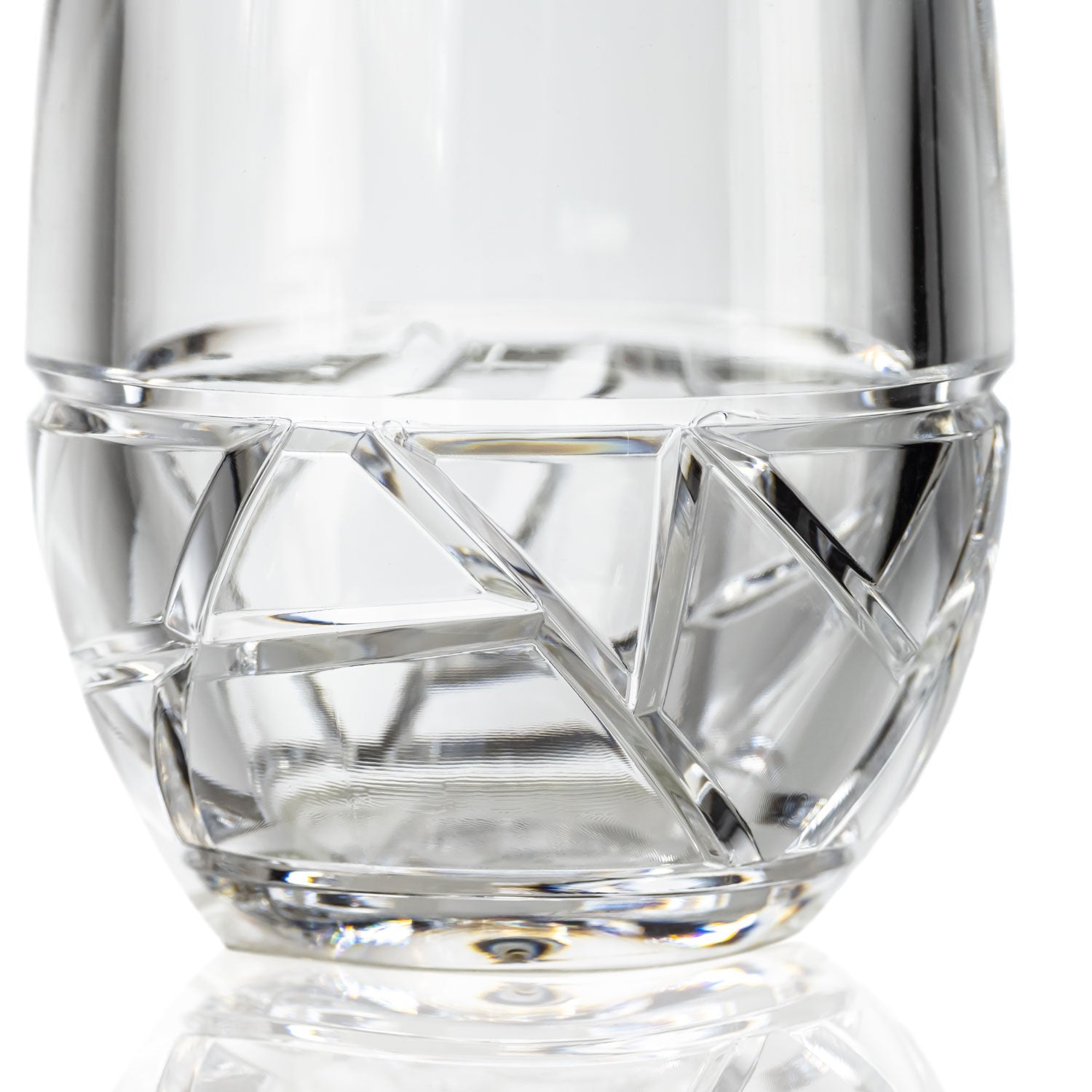 10oz clear acrylic tumbler glass from Merritt Designs' Mosaic Collection detailed view