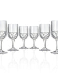 Set of 6, 10oz clear acrylic wine glasses from Merritt Designs' Mosaic Collection
