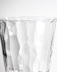 14-ounce clear acrylic tumbler glass from the Merritt Designs Cascade collection. Detailed view on white background