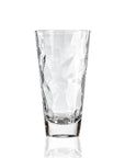 17-ounce clear acrylic tumbler glass from the Merritt Designs Cascade collection. Front view on white background