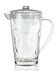 Clear, 64-ounce acrylic pitcher from the Merritt Designs Cascade collection