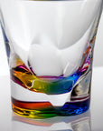 10-ounce rainbow acrylic tumbler in the Fiori collection by Merritt Designs. Detailed view on white background
