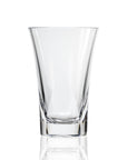 16-ounce clear acrylic tumbler in the Fiori collection by Merritt Designs. Front view on white background