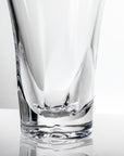 16-ounce clear acrylic tumbler in the Fiori collection by Merritt Designs. Detailed view on white background