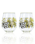 Lolita 50 Years Old Party to go 15oz Acrylic Stemless Wine Glasses set of 2