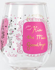 Lolita Bachelorette Party to go 15oz Acrylic Stemless Wine Glass