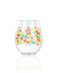 Lolita Confetti Party to go 15oz Acrylic Stemless Wine Glass