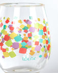 Lolita Confetti Party to go 15oz Acrylic Stemless Wine Glass
