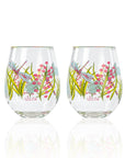 Lolita Dragonfly Party to go 15oz Acrylic Stemless Wine Glasses set of 2