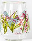 Lolita Dragonfly Party to go 15oz Acrylic Stemless Wine Glass