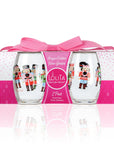 Lolita Nutcracker Party to go 15oz Acrylic Stemless Wine Glasses set of 2 giftbox