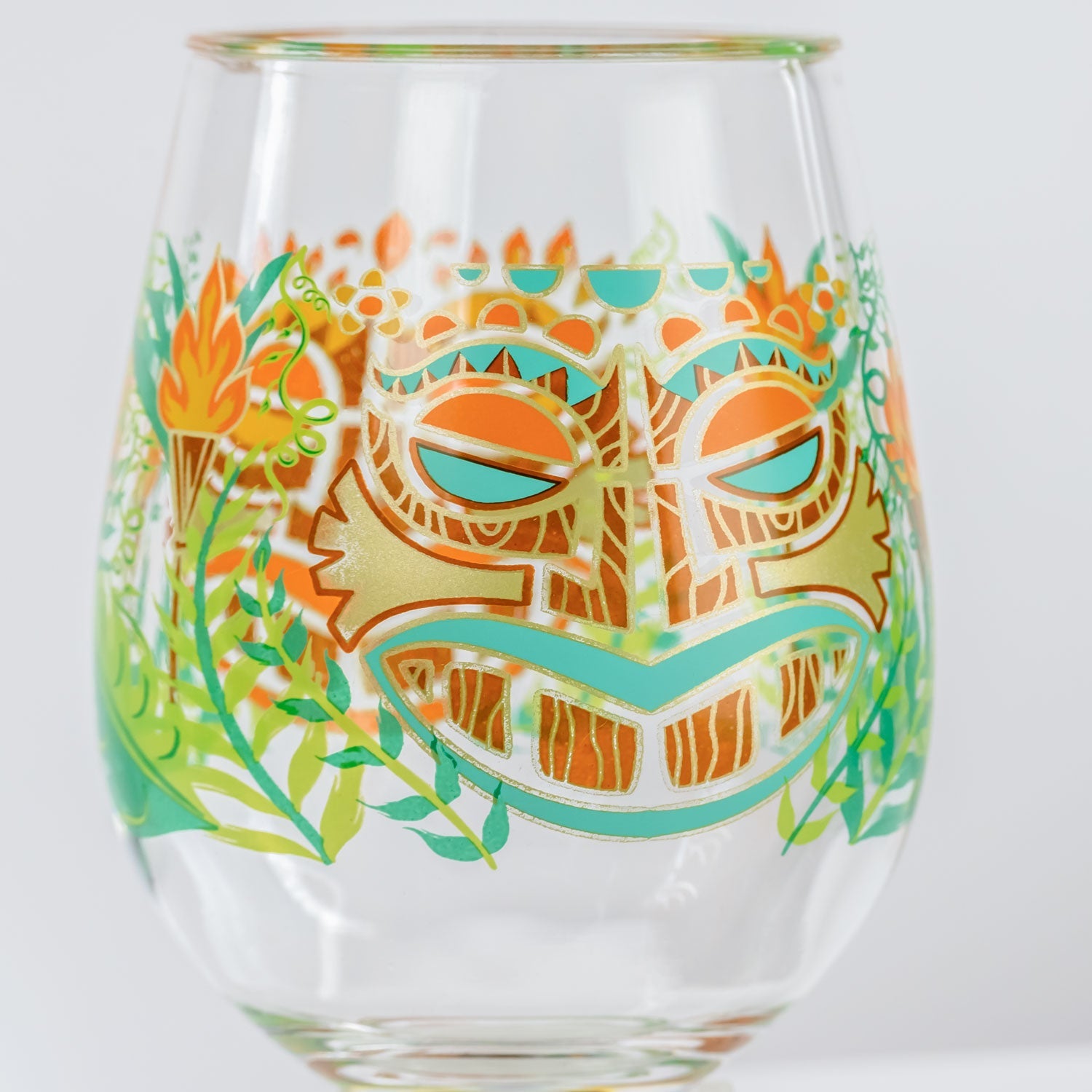 Lolita Tiki Party to go 15oz Acrylic Stemless Wine Glass