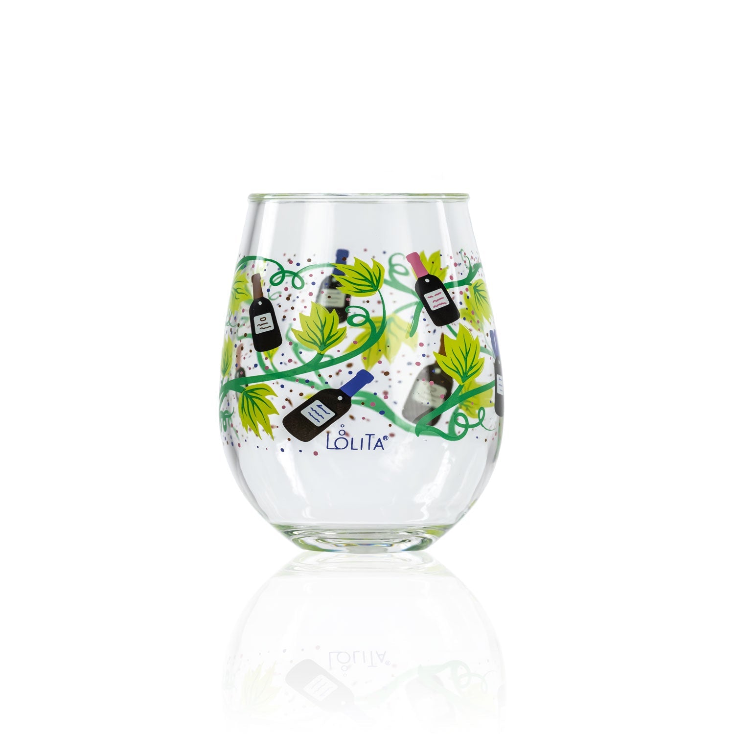 Party To Go by Lolita Wine Tasting 15oz Acrylic Stemless Wine Glasses