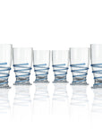 BPA-Free Set of 6 Merritt Designs Rope Blue 19oz Acrylic Tumbler