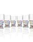 BPA-Free Set of 6 Merritt Designs Rope Rainbow 19oz Acrylic Tumbler