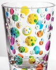 BPA-Free Merritt Designs Satin Pearl Rainbow 14oz Acrylic Tumbler close up